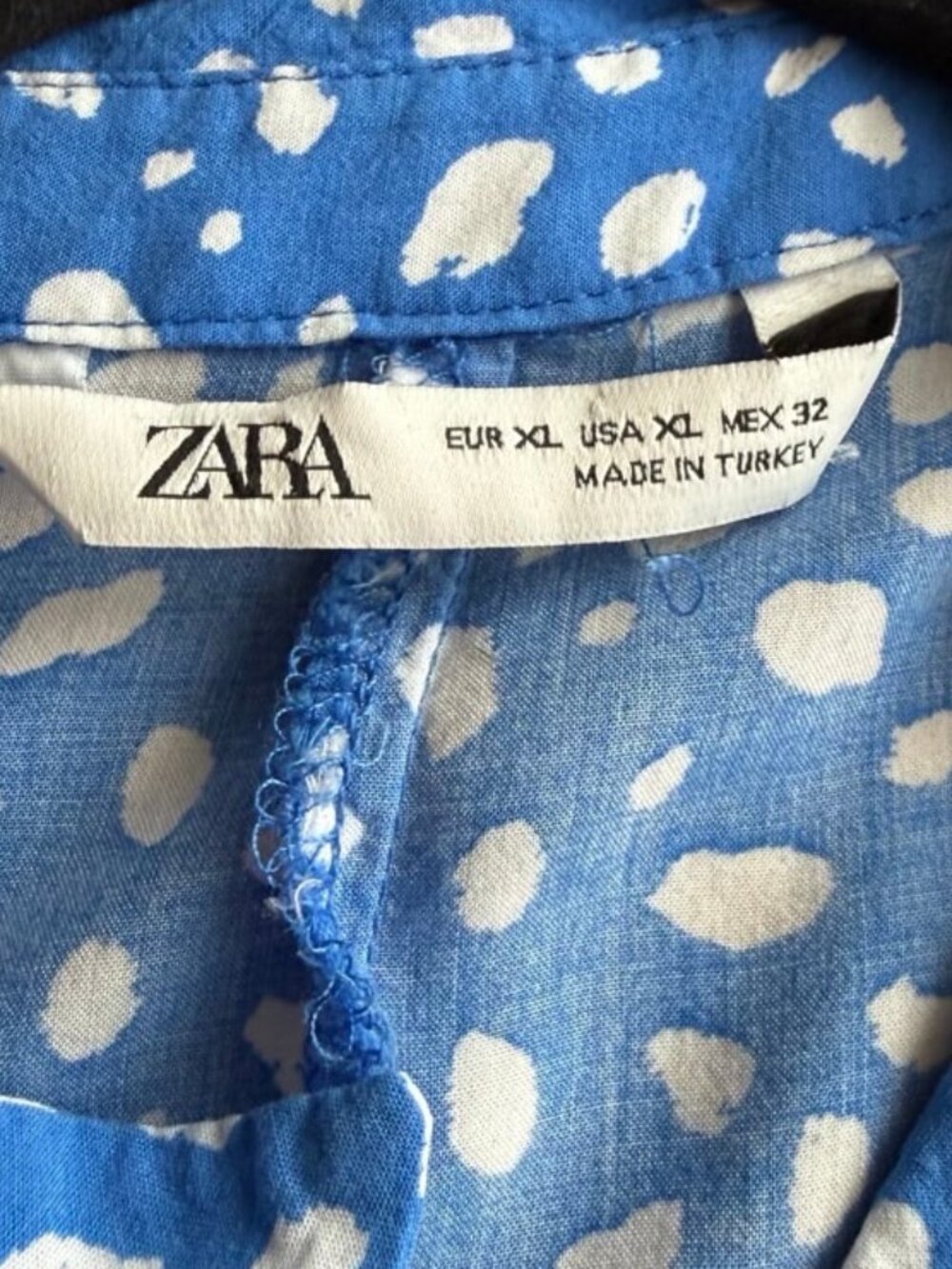 *SHOP CLOSING 4/26* Zara Blue White Marilyn Belted Floral Maxi Dress XL - Picture 2 of 6